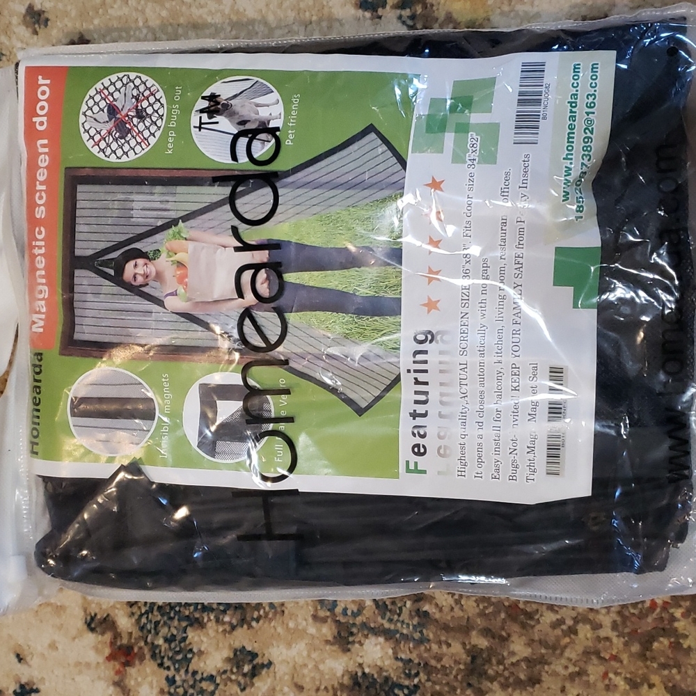 Magnetic screen door